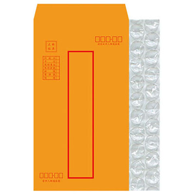 美加美 N1412 大12K氣泡紅框中式信封 10入/ 包