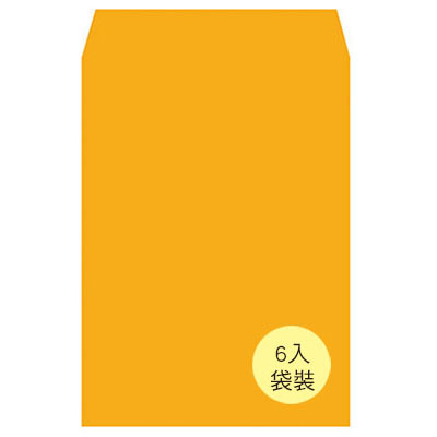 美加美 N1206P 大6K金黃公文封(袋裝) 6入/ 袋
