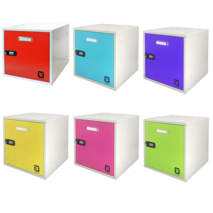 {振昌文具}【請先來電洽詢庫存】【台灣金庫王】 組合式置物櫃 LOC-01 紅 /  個