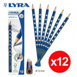{振昌文具}【請先來電洽詢庫存】【德國LYRA】 GROOVE slim 三角洞洞鉛筆 1760100-HB /盒 人氣熱銷款
