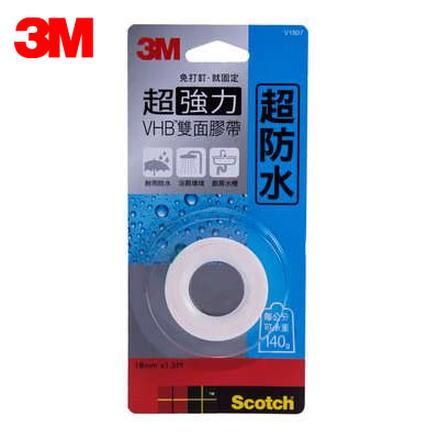 3M Scotch VHB系列超強力雙面膠帶-防水專用 V1807 / 捲