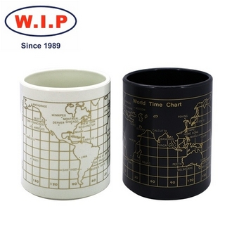 {振昌文具}【W.I.P】地圖筆筒（中）  IP05 台灣製 /個