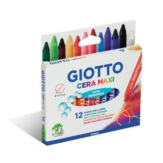 {振昌文具}【請先來電洽詢庫存】【義大利 GIOTTO】291200  好清洗兒童專用蠟筆 12色/盒
