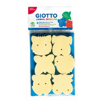 {振昌文具}【請先來電洽詢庫存】【義大利 GIOTTO】658800  高密度蓋印海綿組(動物)