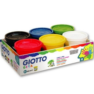 {振昌文具}【請先來電洽詢庫存】【義大利 GIOTTO】535000  幼兒安全手指膏 200ml  6色/盒