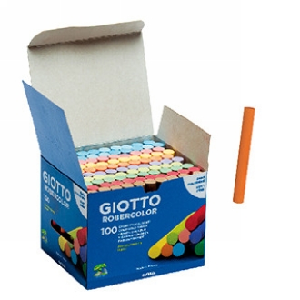 {振昌文具}【請先來電洽詢庫存】【義大利 GIOTTO】539000  無灰粉筆 (校園10色100入) /盒