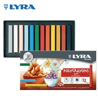 {振昌文具}【請先來電洽詢庫存】【德國 LYRA】5651120  藝術家軟質粉彩條 12色/盒