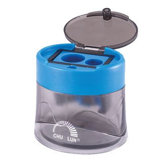 巨倫 A-10272 大小孔 削筆器 /個 (顏色隨機出貨)