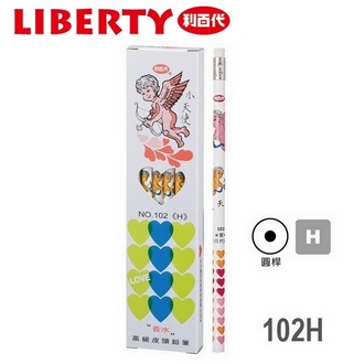 {振昌文具}利百代 小天使H圓桿香水皮頭 102H 鉛筆 12支/打