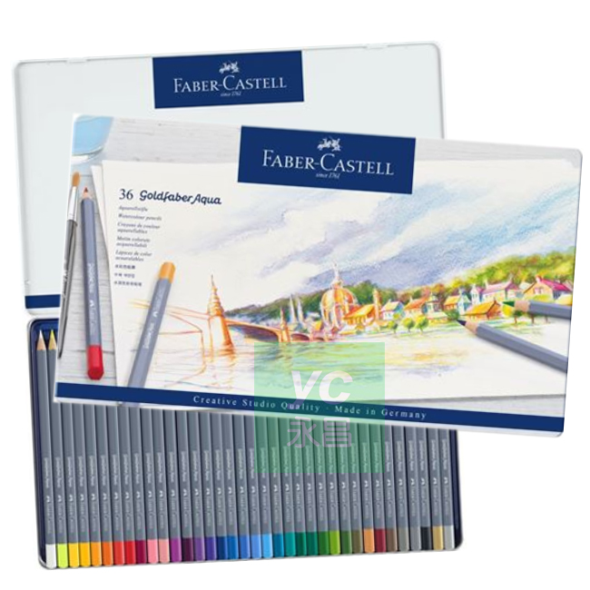 Faber-Castell 輝柏  114636  創意工坊水彩色鉛筆36色  / 盒