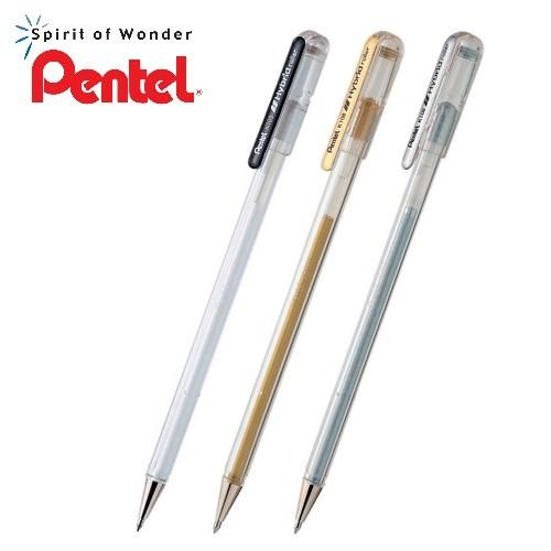 {振昌文具}【Pentel飛龍】日本 Pentel 飛龍 中性筆 K108 卡片創作 塗鴉筆記 布料記號 牛奶筆 金 銀 白 三色 金屬色