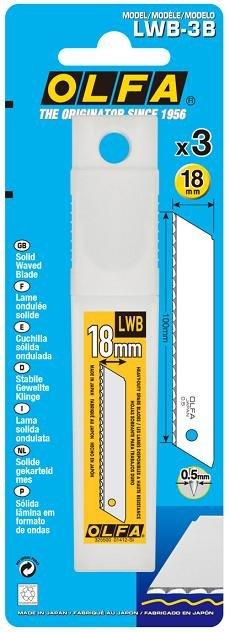 {振昌文具}OLFA 大型美工刀系列 波狀刀鋒刀片 LWB-3B (3片裝) LWB3B