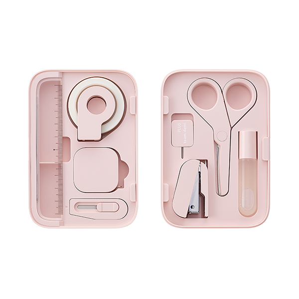 {振昌文具}PLUS 30-211 team-demi 磁吸文具組-粉 TD-001 PINK
