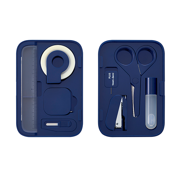 {振昌文具}PLUS 30-212 team-demi 磁吸文具組-藍 TD-001 NAVY