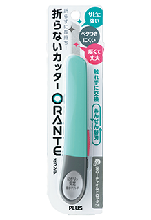 {振昌文具}PLUS 35-243 CU-300ORANTE美工刀 粉綠