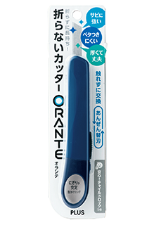 {振昌文具}PLUS 35-240 CU-300ORANTE美工刀 深藍