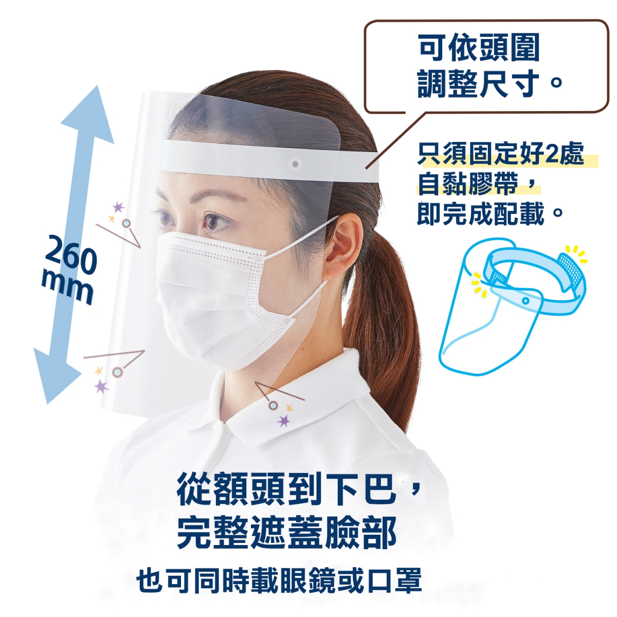 {振昌文具}{歡迎來電洽詢}日本plus 89-294 防護面罩 防疫 預防飛沫 
