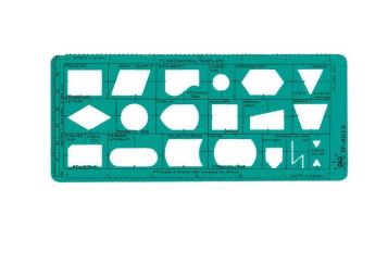 {振昌文具}【徠福LIFE】電腦流程定規-73x171x0.8mm TP-401A