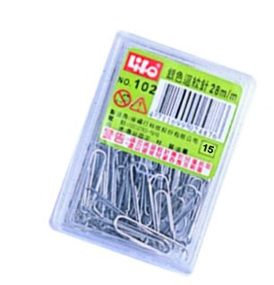 {振昌文具}【徠福LIFE】銀色迴紋針(28mm70支入) 102