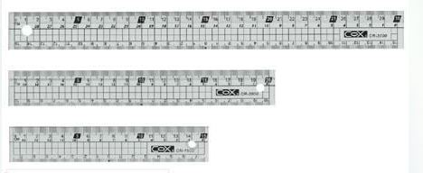 {振昌文具}【三燕COX】30CM 多功能塑膠直尺/支 CR-3000
