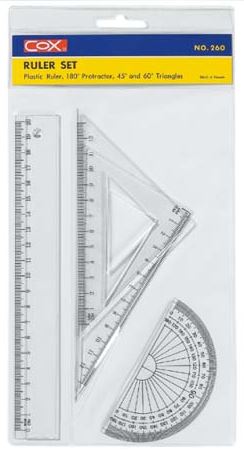 {振昌文具}【三燕COX 】20CM三角板尺組/組 NO.260