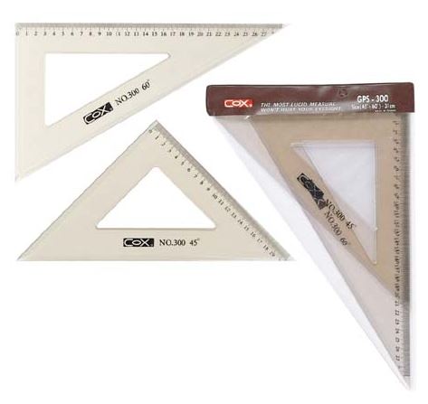{振昌文具}【三燕COX】16CM三角板尺組/組 GPS-150