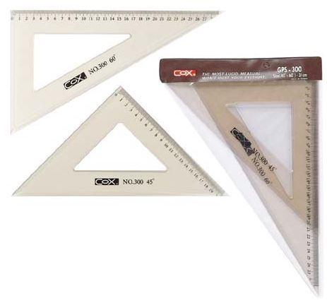{振昌文具}【三燕COX】31CM三角板尺組/組 GPS-300