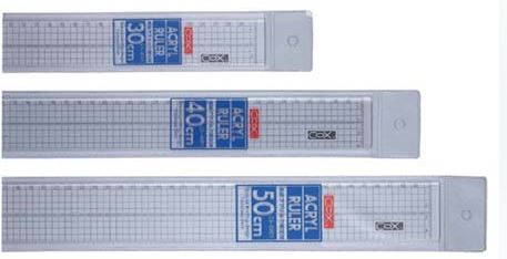 {振昌文具}【三燕COX】30CM方眼壓克力直尺/支 CS-3001