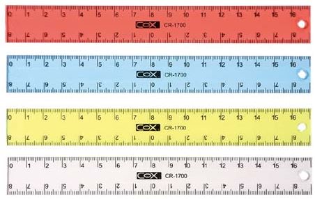 {振昌文具}【三燕COX】17CM塑膠直尺/支 CR-1700