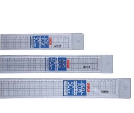 {振昌文具}【三燕COX】40CM方眼壓克力直尺 CS-4001
