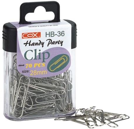 {振昌文具}【三燕COX】28mm鍍鎳迴紋針/盒 HB-36