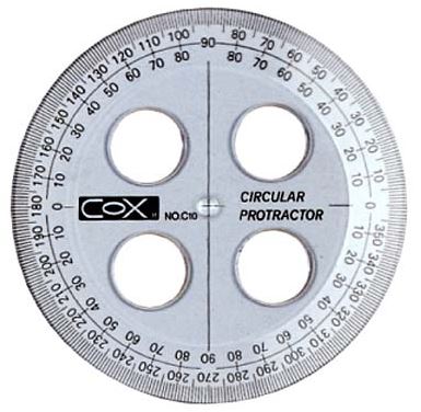 {振昌文具}【三燕COX】10CM圓型尺/個 C-10