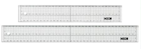 {振昌文具}【三燕COX】30CM方眼壓克力切割直尺/支 CD-301