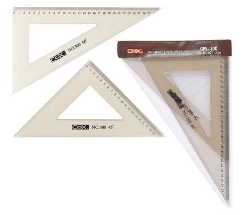 {振昌文具}【三燕COX 】31CM三角板尺組/組 GPS-300