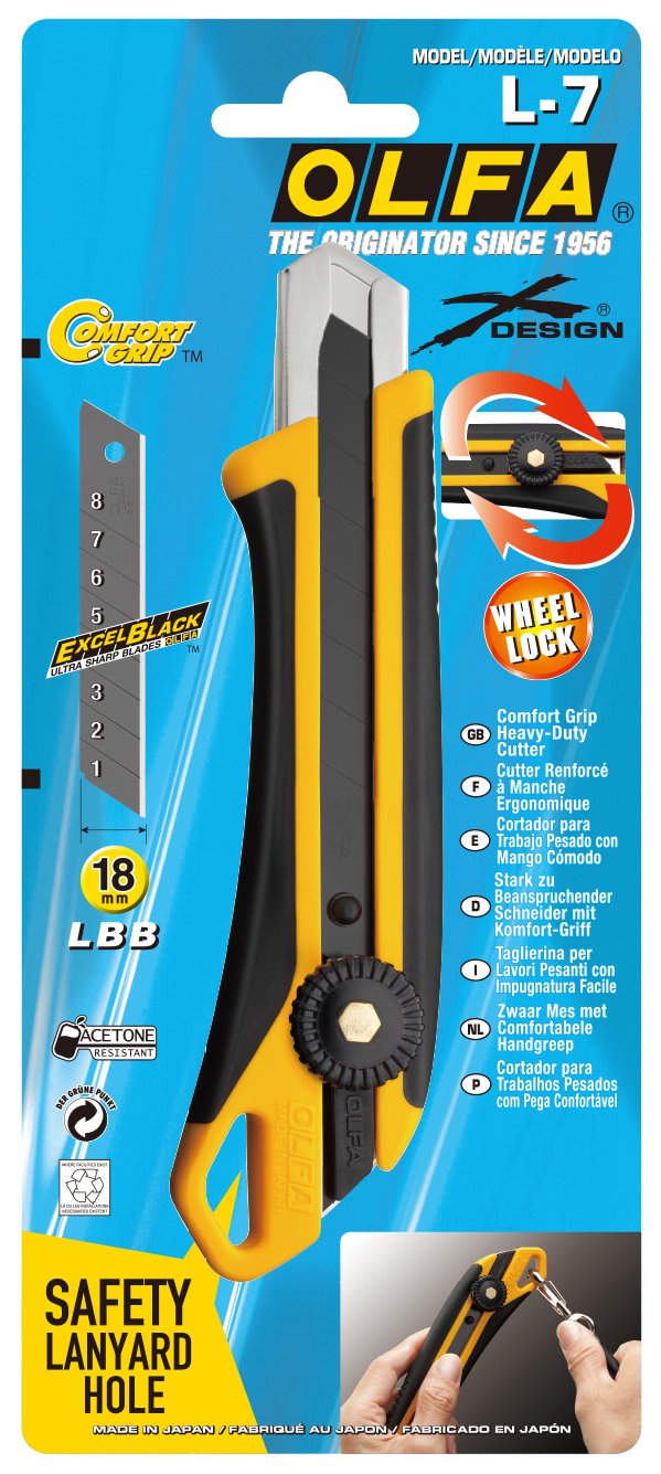 {振昌文具}OLFA大型X系列美工刀L-7型/支（日本包裝型號224B型）