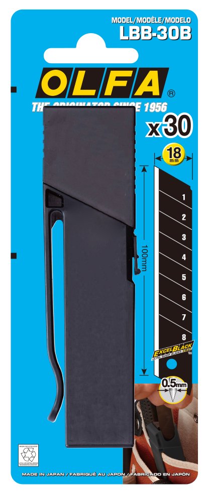 {振昌文具}OLFA 大型美工刀片LBB-30B型(30片裝)