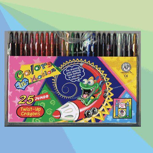 {振昌文具} 德德小品 韓國 原裝進口 旋轉蠟筆25色 1 安全無毒