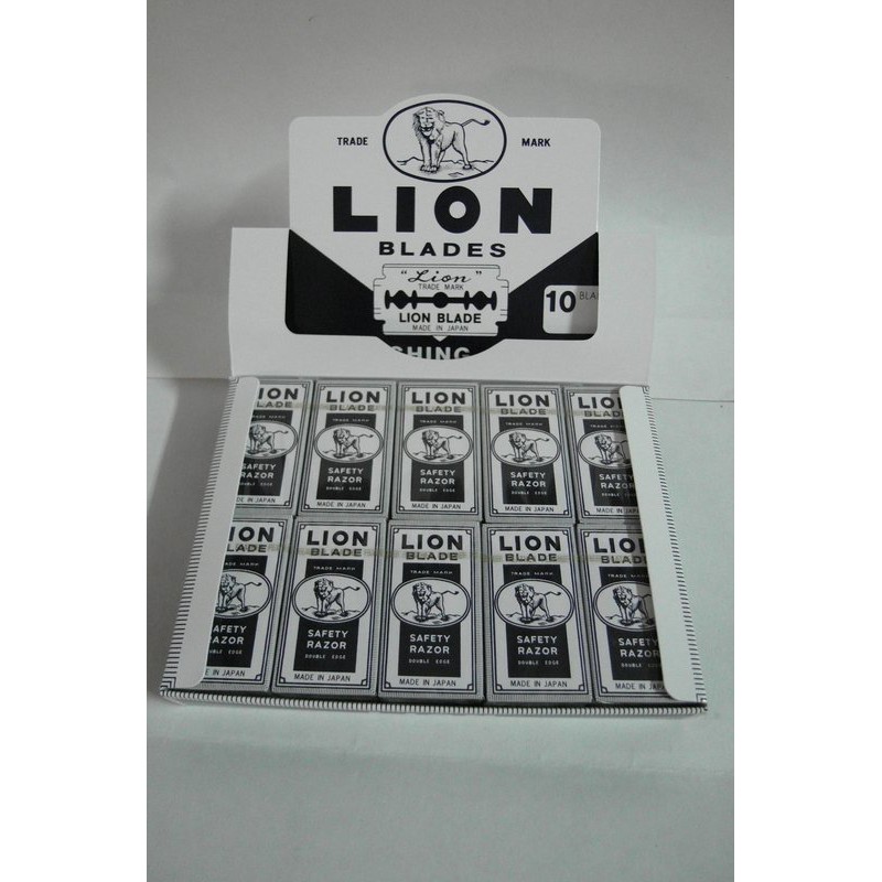 {振昌文具}現貨 公司貨 日本製 LION 刀片1大盒20小盒 獅子刀片 獅王刀片 刮鬍刀片 雙面刀片1大盒20小盒