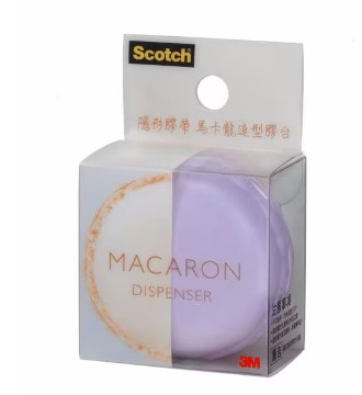 {振昌文具}3M™ Scotch® 隱形膠帶馬卡龍造型膠台 810MD-5, 薰衣草