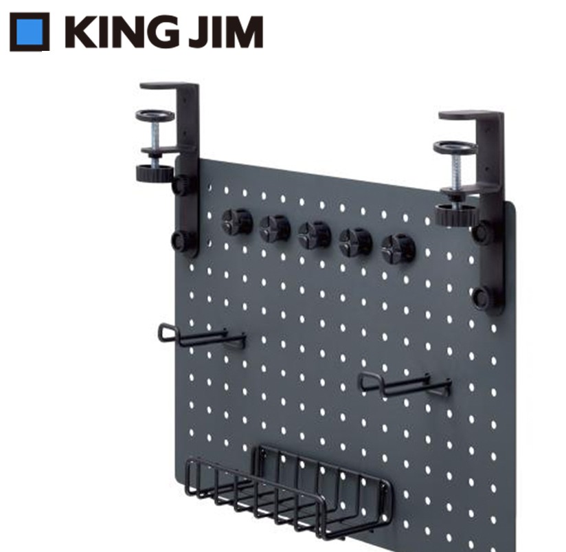 {振昌文具}【KING JIM】ROUTE BOARD 三用夾式洞洞板/電線集線板 灰色 (RTB4330-DG)