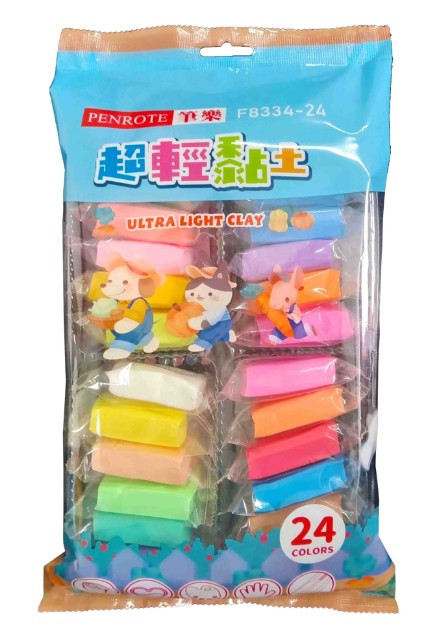 {振昌文具}筆樂 24色 超輕黏土  輕質土 （袋裝）