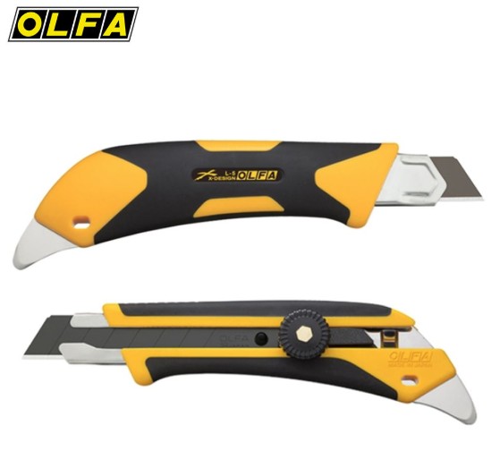 {振昌文具}OLFA 大型美工刀 L-5 (192B) 旋鈕固定Ｘ型設計舒適握把