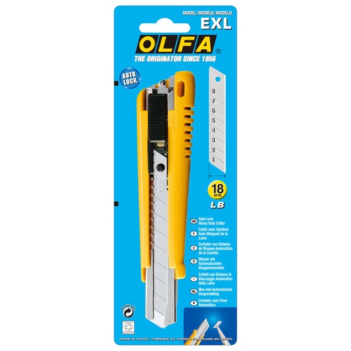 {振昌文具}OLFA EXL  專業大型美工刀18mm /支
