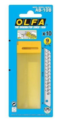 {振昌文具}OLFA 小型 美工刀片 10片/盒 (含廢棄刀片保存盒) AB-10B